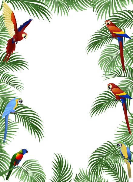 Uccello pappagallo — Vettoriale Stock