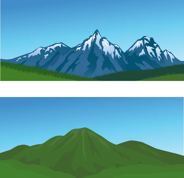 Krásné horské pozadí — Stockový vektor