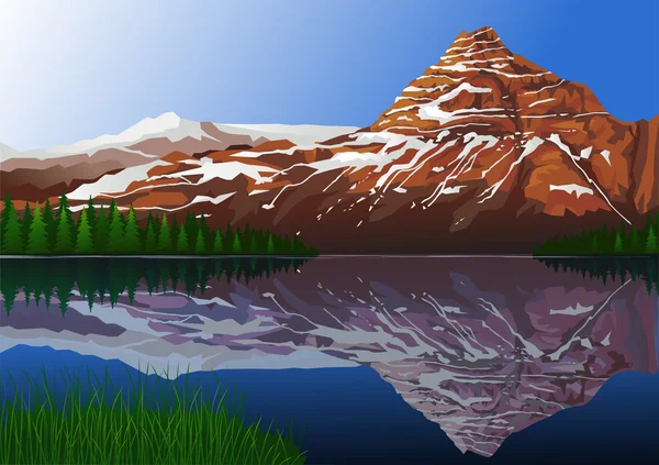 Красиві гірські фону — стоковий вектор