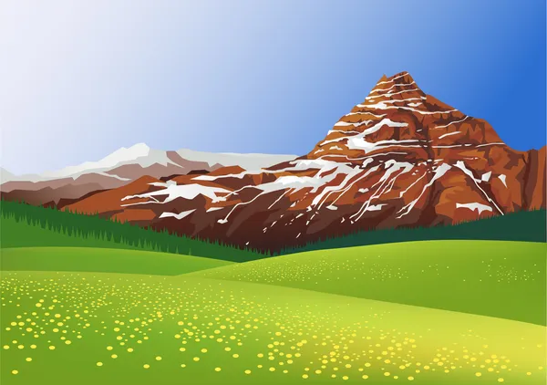 Красиві гірські фону — стоковий вектор