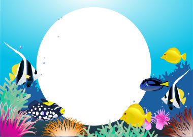 Sea life illustration clipart