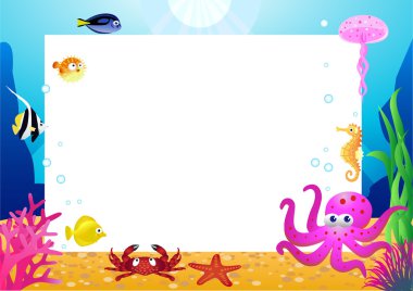 Sea life illustration clipart