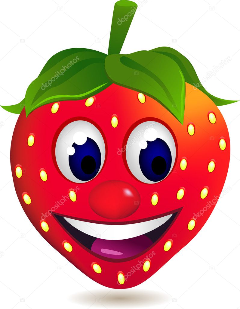 Strawberry cartoon character