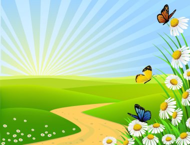 Nature background clipart