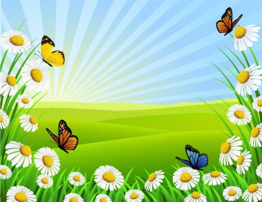 Nature background clipart