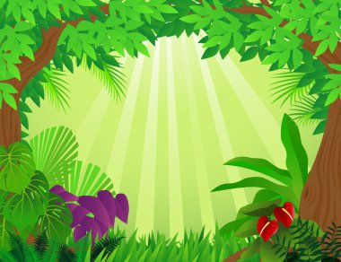 Forest background clipart