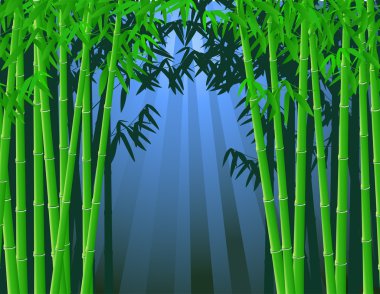 Bamboo tree background clipart