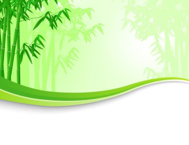 Bamboo tree background clipart