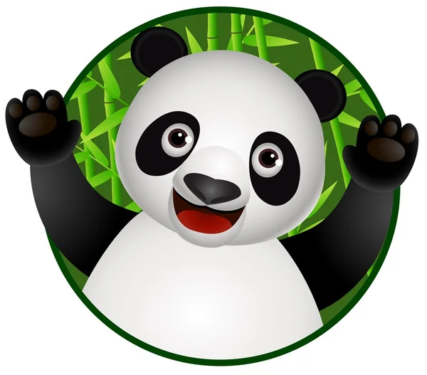 Dessin animé Panda — Image vectorielle