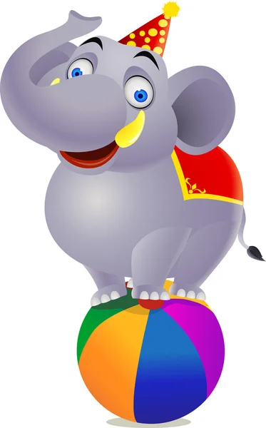 Elefant cirkus — Stock vektor