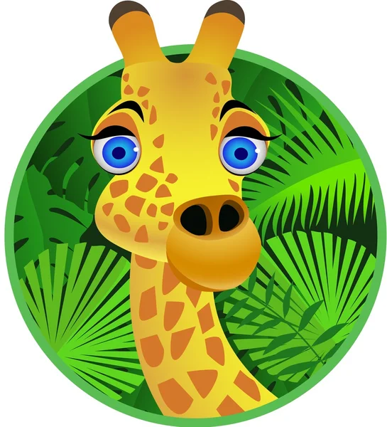 Desenhos animados de girafa —  Vetores de Stock