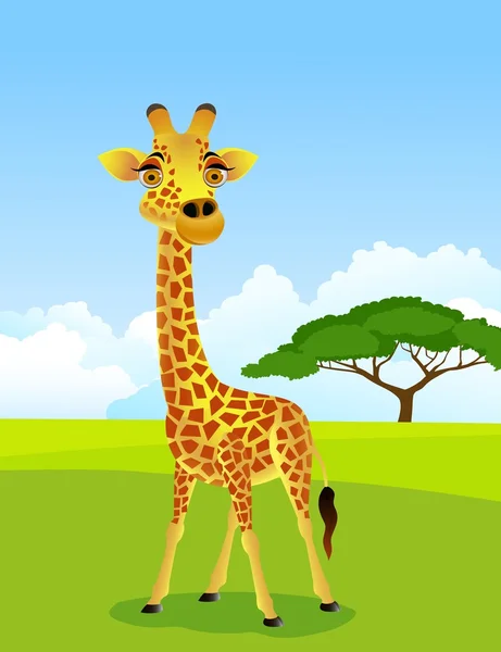 Giraffe cartoon — Stockvector