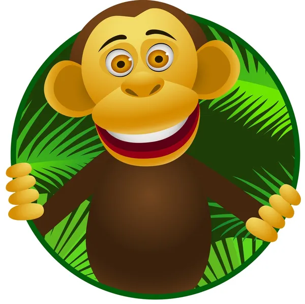 Χιμπατζής κινουμένων σχεδίων — Διανυσματικό Αρχείο