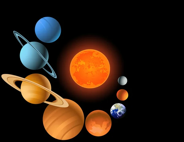 Sonnensystem — Stockvektor