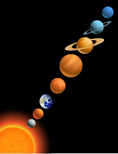 太陽系 — ストックベクタ