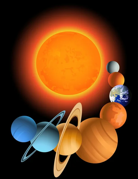 태양계 — 스톡 벡터