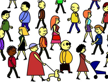 crowd clipart