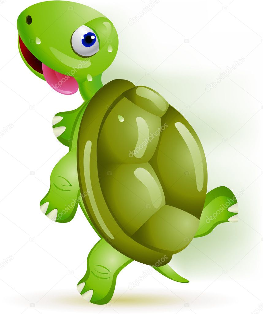Turtle running