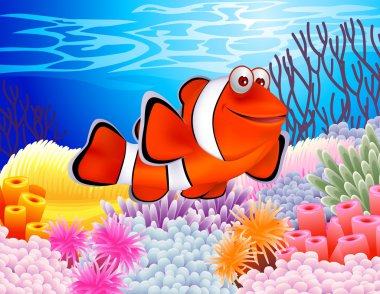 Clown fish clipart