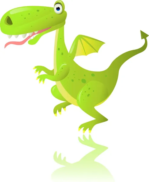 Dragon vert — Image vectorielle