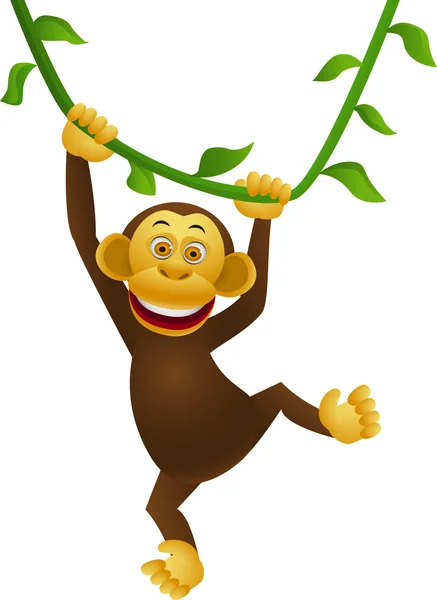 Desenhos animados Chimpanzé —  Vetores de Stock