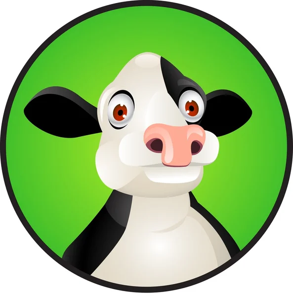 Bonito dibujo animado vaca — Vector de stock