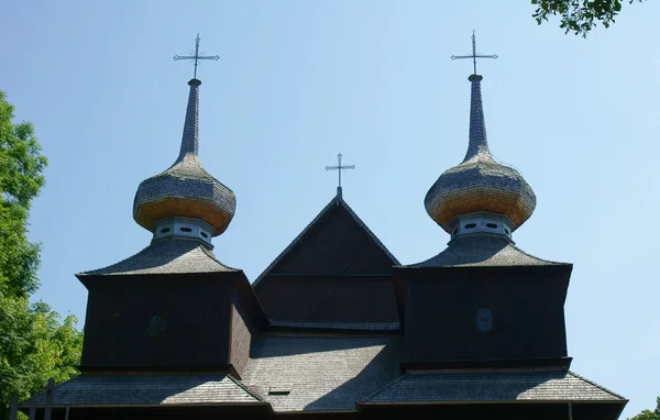 Holzkirche, griechisch-katholische Kirche — Stockfoto