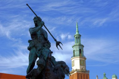 Poznan anıt ve kule city hall