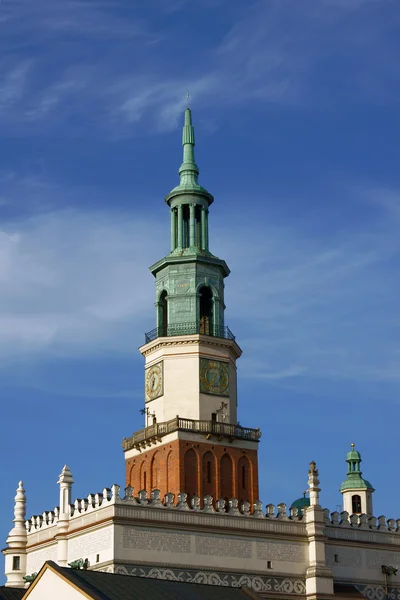 波兹南市政厅塔 — 图库照片