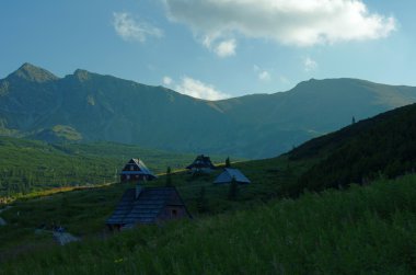 Dağları'nda eski dağ evi