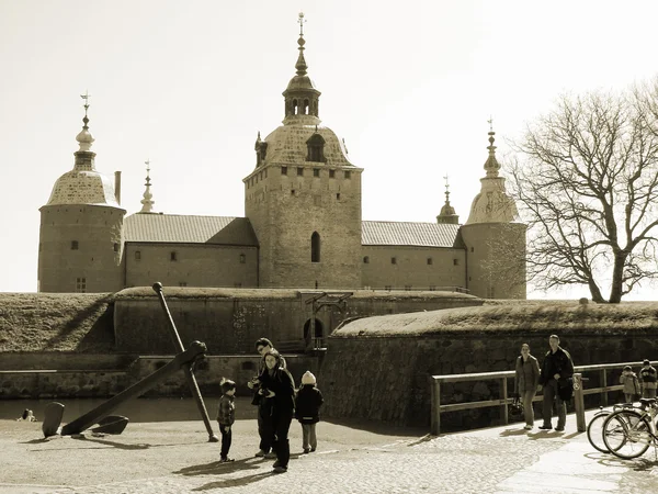 Замок Кальмар на восточном побережье Швеции — стоковое фото