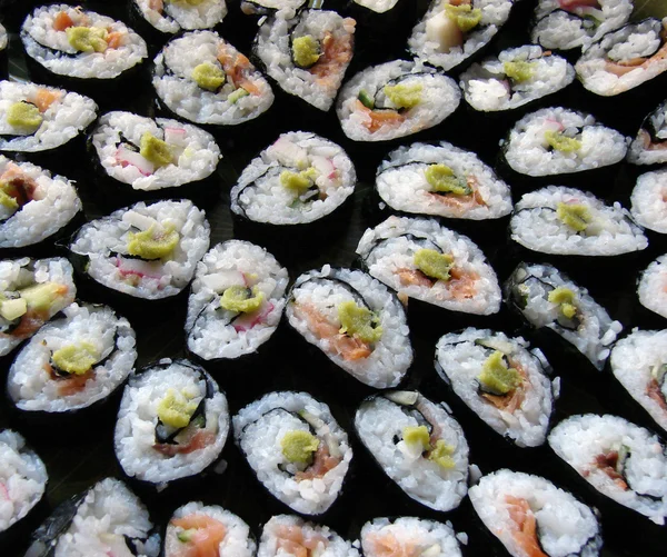 stock image Japanese Traditional Cuisine - sushi rolls