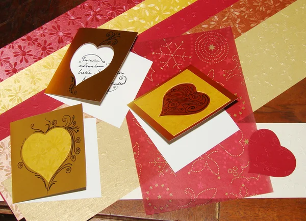 Belos cartões românticos — Fotografia de Stock