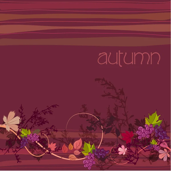Outono elegante ilustrado fundo — Fotografia de Stock