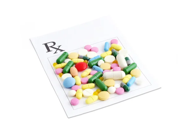 Prescrizione e pillole — Foto Stock