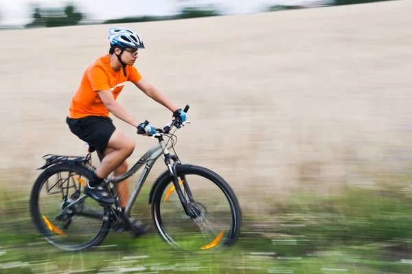 stock image Bike race near field