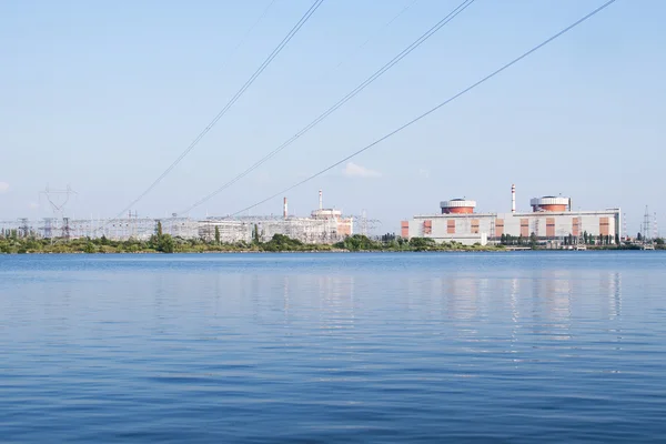 Elektrownia jądrowa w południowej Ukrainie — Zdjęcie stockowe