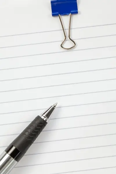 Pen and Notepad — Stock Photo, Image