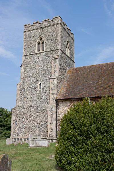 燧石の教会の塔 — ストック写真