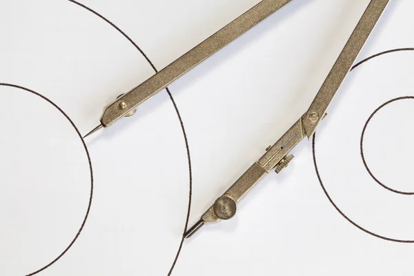 Compasses em Círculos — Fotografia de Stock