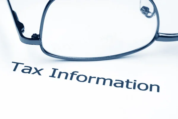 Tax information — Stock Photo, Image