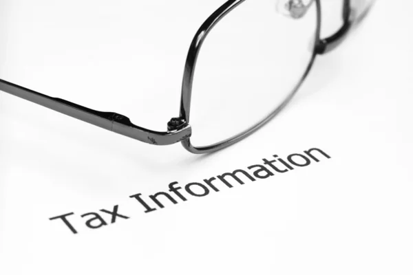 Tax information — Stock Photo, Image