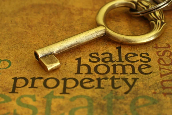 Försäljning hem egendom — Stockfoto
