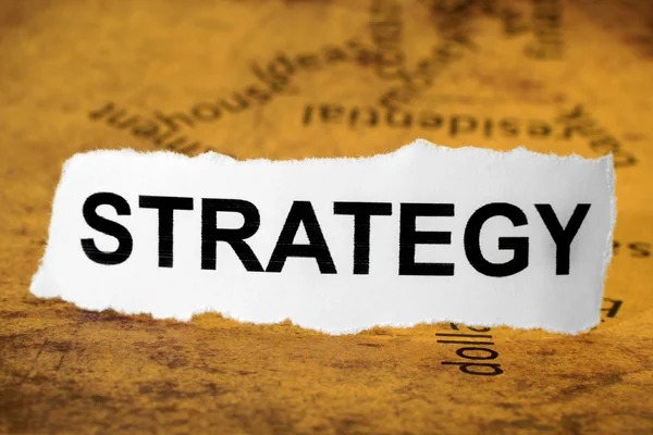 Stratejisi kavramı — Stok fotoğraf