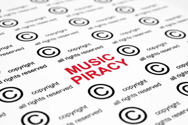 Piractwo muzyczne — Zdjęcie stockowe