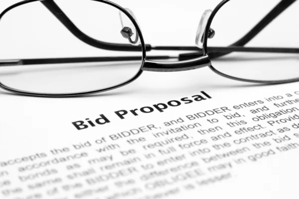 Bid proposal — Stock Photo, Image