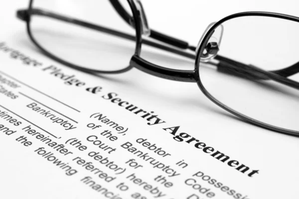 Security agreement — Stock Photo, Image