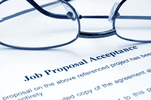 Aceptación de propuestas de empleo —  Fotos de Stock