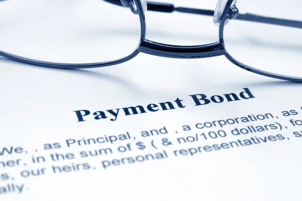 Payment bond — Stock Photo, Image
