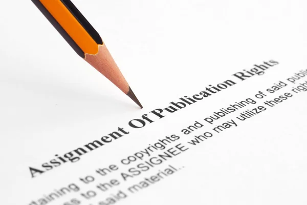 Publication rights — Stock Photo, Image
